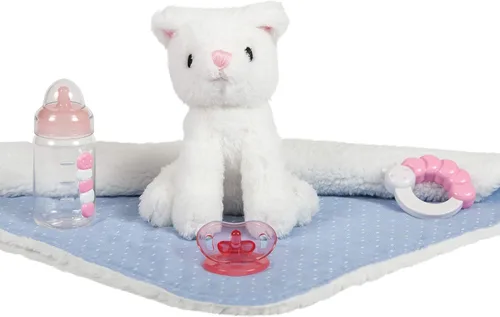 Miniatura 4 de JC Toys La Newborn Muñeca de bebé de 15 pulgadas anatómicamente correcta de vinilo, con niña real en azul y accesorios de lujo, diseñada por Gato