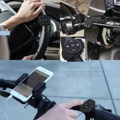 Miniatura 6 de YuYue Electronic Botón inalámbrico Bluetooth de botón multimedia para selfie, control remoto de música, inicio de Siri para iPhone. Se aplica al