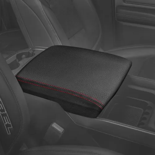 Miniatura 15 de Funda de repuesto para reposabrazos de consola central, adecuada para Dodge Ram 1500 2500 3500 2013-2018 con consola de asiento de salto, protector