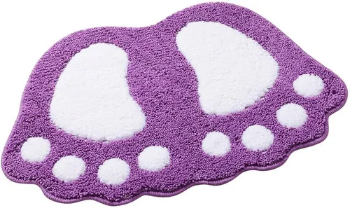 Miniatura 10 de MIFXIN Alfombra de baño con pies grandes, antideslizante, suave, absorbente, alfombra de área (rosa, 16 x 24 pulgadas)