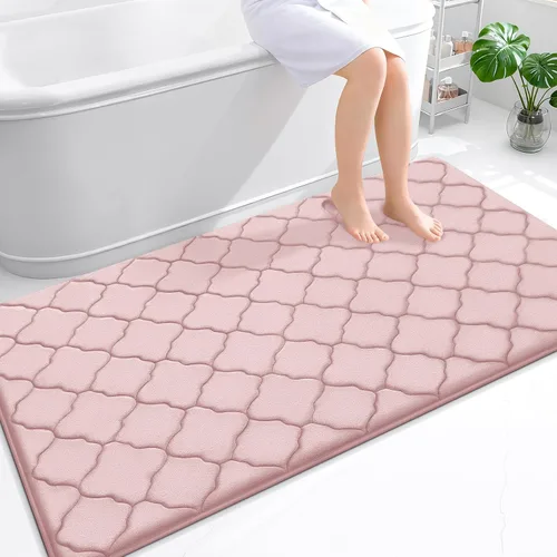 Miniatura 156 de OLANLY Alfombra de Baño de Espuma Viscoelástica de 24 x 16 pulgadas, Ultra Suave y Absorbente, Alfombras de Baño Antideslizantes, Cómodas, Lavables