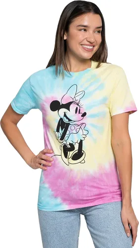 Miniatura 6 de Disney Camiseta para mujer Minnie Mouse Print 100% algodón Tie Dye
