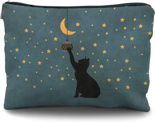 Bolsa de maquillaje de gatos, regalos para amantes de los gatos para mujeres, regalos de gatos, bolsa de cosméticos para gatos, regalos de gatos