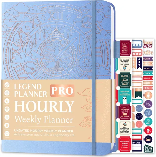 Miniatura 17 de Legend Planner PRO Horario Diario y Semanal - Organizador Diario y Semanal con Espacio para Horas. Agenda de Citas y Diario para Trabajo y Personal