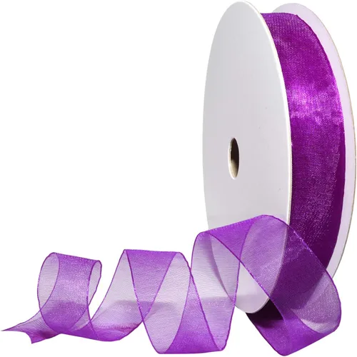 Miniatura 66 de Morex Ribbon 91803/100-609 Cinta de nailon Organdy, 5/8 pulgadas por 100 yardas, color rojo
