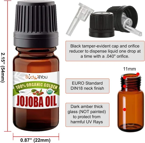 Miniatura 3 de BodyJ4You kit de 37 piezas de diferente calibre para dilatar perforaciones de oreja aceite de jojoba 14G-00G acero quirúrgico
