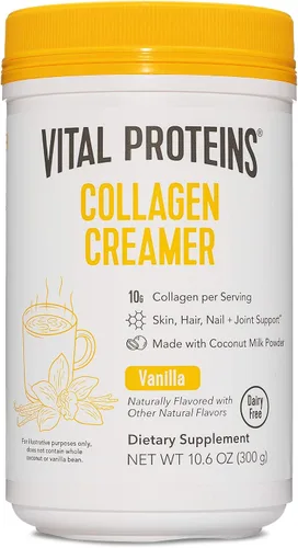 Miniatura 3 de Vital Proteins Polvo de péptidos de colágeno sin sabor 19.3 OZ Creamer Vanilla