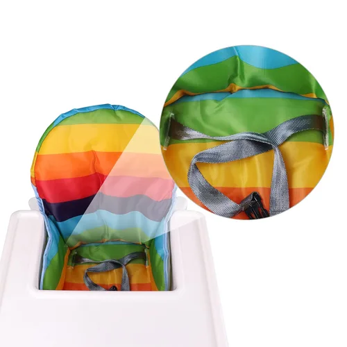 Miniatura 3 de twoworld Cojín para silla alta Antilop, funda de asiento para silla alta de bebé, cojín para silla alta antilop, resistente al agua (rayas arcoíris)