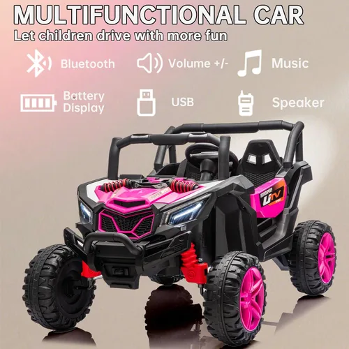 Miniatura 5 de Juguetes de Montar de 24V 4x4 Buggy de Montar con Control Remoto Alimentado por Batería Carro Eléctrico para Niños Vehículos Todo Terreno Lado a