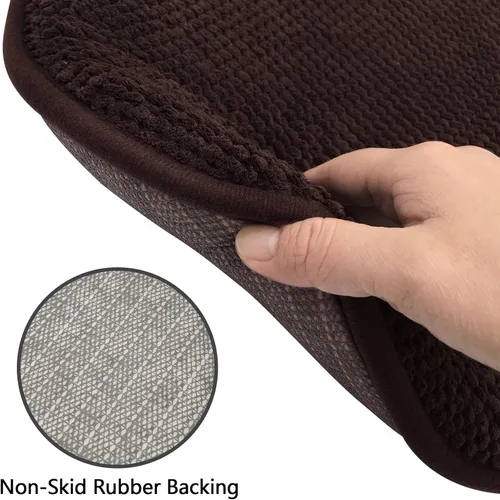 Miniatura 4 de Cojines de asiento de espuma marrón para sillas de cocina, almohadillas para sillas de comedor, paquete de 6 cojines antideslizantes para asientos