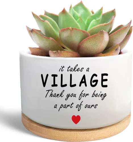 Miniatura 13 de Regalos para Amigas, Desearía Que Vivieras al Lado, Linda Maceta de Suculenta, Maceta de Flores, Regalos de Amistad para Relación a Larga Distancia