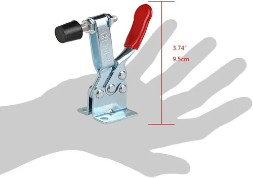 Miniatura 5 de E-TING 201B abrazadera de liberación rápida, uso manual, antiderrapante, horizontal, roja, 4 piezas