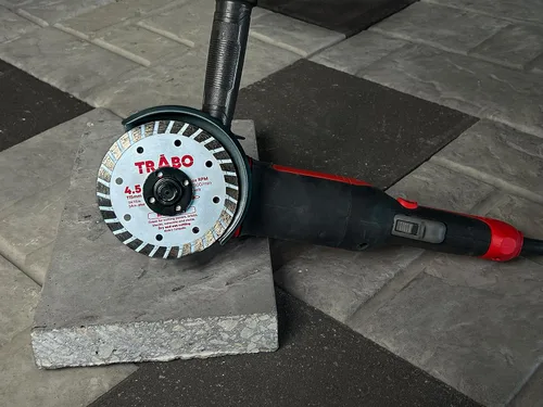 Miniatura 3 de Trabo Paquete de 3 cuchillas de unión de metal con borde turbo de 4.5 pulgadas para cortar cemento, adoquines, hormigón con barras de refuerzo