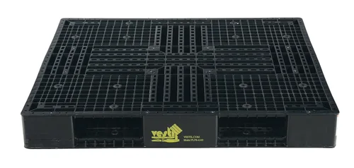 Miniatura 3 de Vestil PLPB-4840 Paleta/patín de polietileno de alta densidad sólido para estanterías 39-1/8 pulgadas x 46-7/8 pulgadas x 6 pulgadas. 8,800 libras.