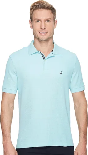 Miniatura 83 de Nautica playera polo clásica de mangas cortas, color sólido, para hombre