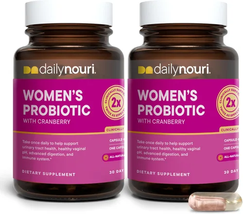 Miniatura 8 de Daily Nouri Suplemento de probióticos para mujeres Apoya el pH vaginal, el tracto urinario, la salud digestiva e inmune 5 cepas clínicamente