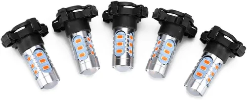 Miniatura 2 de 2 piezas de ámbar sin errores LED SMD PY24W luces de señal de giro para BMW E90 E92 E93 328i 335i M3