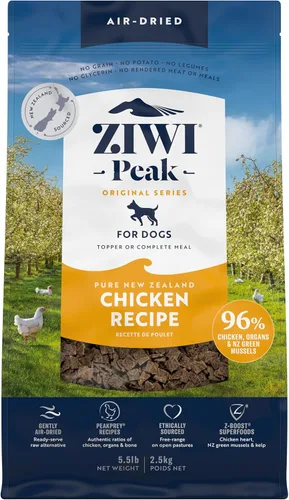 ZIWI Peak - Alimento para perros secado al aire, completamente natural, alto contenido en proteínas, sin granos y con ingredientes limitados con