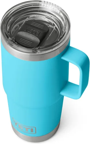 Miniatura 19 de YETI - Vaso de viaje Rambler de 20 onzas, de acero inoxidable, aislada al vacío con tapa fuerte Stronghold Blanco