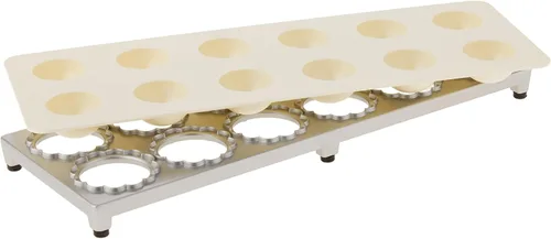 Miniatura 4 de Fox Run Máquina para Hacer Ravioles en Forma de Flor, de Aluminio, Hace 12 Ravioles en Forma de Flor de 1.5