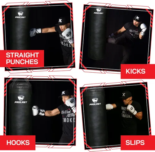 Miniatura 2 de 4 ft 80lb Heavy Boxing Punching Bag, Muay Thai, MMA, Strength Training Equipment, Hanging