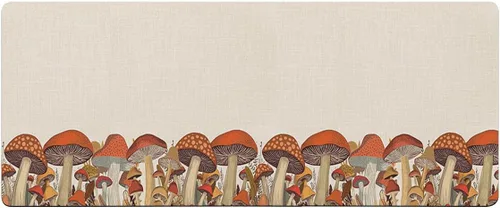 Tapete de baño antideslizante con diseño de hongos del bosque, tapete de baño de secado rápido y absorbente, tapete de ducha de tierra de diatomeas