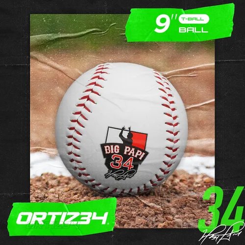 Miniatura 3 de Guante de T-Ball con Graffiti de 9" - Guante de Béisbol Juvenil con Graffiti David Ortiz - Para Diestros, Fácil de Cerrar, No Requiere Verde/Púrpura
