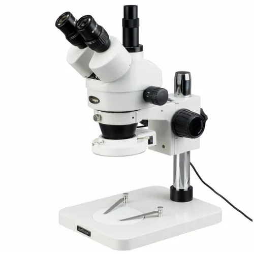 Miniatura 4 de AmScope anillo iluminador LED-144W-ZK blanco, ajustable, con 144 LED, para microscopio estéreo y cámara