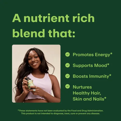 Miniatura 6 de WellWithAll Multivitamínico para mujer Suplemento diario con vitaminas esenciales, minerales y hierro Apoya la inmunidad, la salud cardíaca