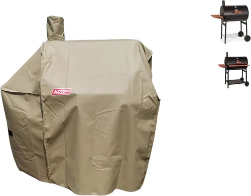Miniatura 4 de Cubierta para parrilla para ahumador Char Griller 2823, 2123 600D, lona resistente al agua, para todo tipo de clima, cubierta de carbón para ahumar