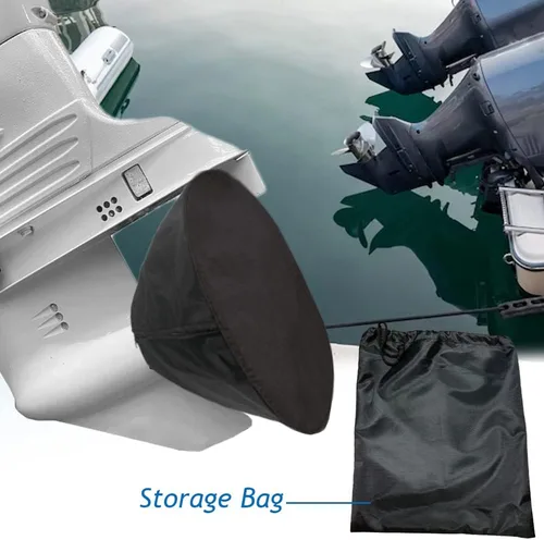 Miniatura 5 de Cubierta para hélice para motor de barco, 15-1/2 pulgadas de diámetro exterior resistente 420D bolsa protectora, impermeable y resistente al polvo