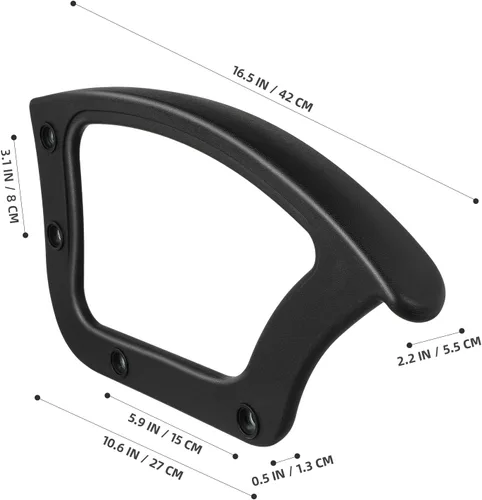 Miniatura 3 de Anillos de repuesto para reposabrazos de silla de oficina, 2 piezas, accesorios universales para escritorio, videojuegos, computadora y sillas