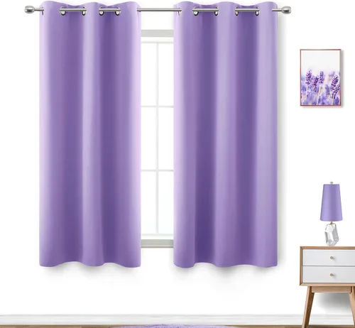 Miniatura 176 de Cortinas opacas de 72 pulgadas extra anchas para dormitorio, puerta corrediza de vidrio y patio, 2 paneles con ojales para oscurecer ventana grande