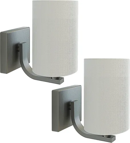 Juego de 2 apliques de pared a pilas con control remoto regulable de 200 lúmenes, paquete de 2 lámparas de pared a pilas sin necesidad de cableado