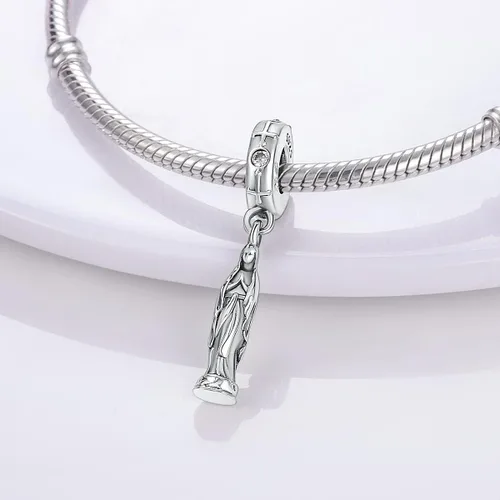 Miniatura 111 de MULA - Dijes de plata de ley 925 para pulseras y collares, colgantes de letras para la familia, cuentas de viaje en avión, dijes de árbol