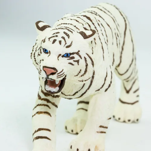 Miniatura 5 de Safari Ltd. Figura de tigre de Bengala blanca – Figura detallada de plástico de 6 pulgadas – Divertido juguete educativo para niños, niñas y niños a