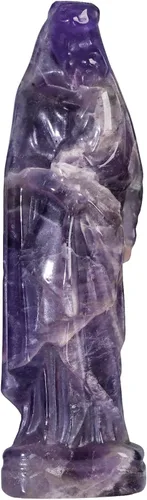 Miniatura 11 de mookaitedecor Estatua decorativa de la Virgen María de cristal de obsidiana negra para religiosa y decoración del hogar, 3.465-3.622 in