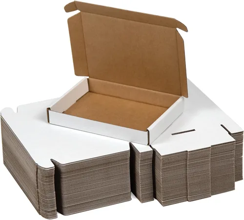 Miniatura 10 de SUNLPH - Paquete de 50 cajas de envío pequeñas de 4x4x1 pulgadas, cajas de cartón corrugado negras, caja de embalaje para mudanza y envío Negro