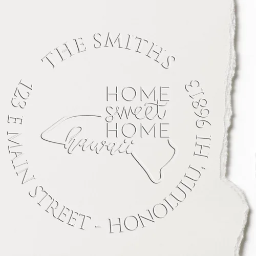 Miniatura 138 de Sello en relieve de dirección personalizado para nuevos propietarios de viviendas, sello redondo de 1-5/8 para dirección de casa, estampado