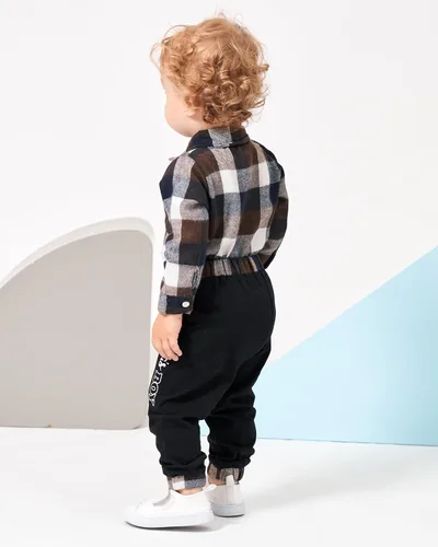 Miniatura 3 de Renotemy Conjunto de ropa para bebé recién nacido, conjunto de ropa con estampado de letras para niño