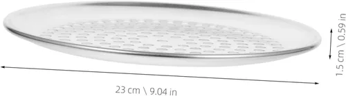 Miniatura 5 de Luxshiny Bandeja perforada multifuncional para pizza ventilada para distribución uniforme del calor para cocina casera y pizza casera