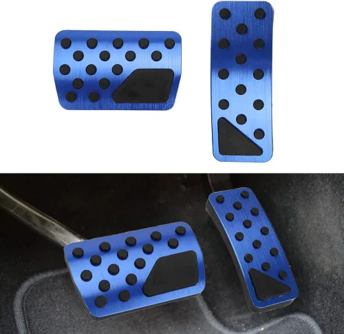 sportuli Kit de cubiertas antideslizantes de aleación de aluminio para pedales, reemplazo para Jeep Grand Cherokee 2011-2021 y Dodge Durango,