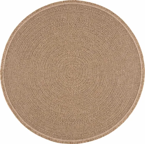 Miniatura 28 de Hauteloom Eris - Alfombra para exteriores, alfombra de patio para porche, exterior, alfombra impermeable, geométrica, marrón, crema, beige, 2 x 2