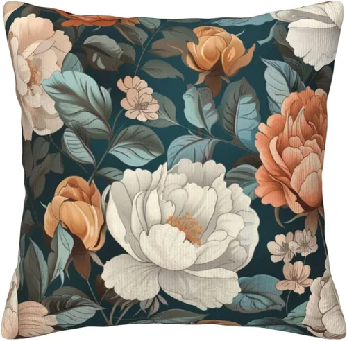 Miniatura 8 de 2 fundas de almohada de pana, fundas de almohada cuadradas suaves y cuadradas para sofá, sala de estar, 16 x 16 pulgadas
