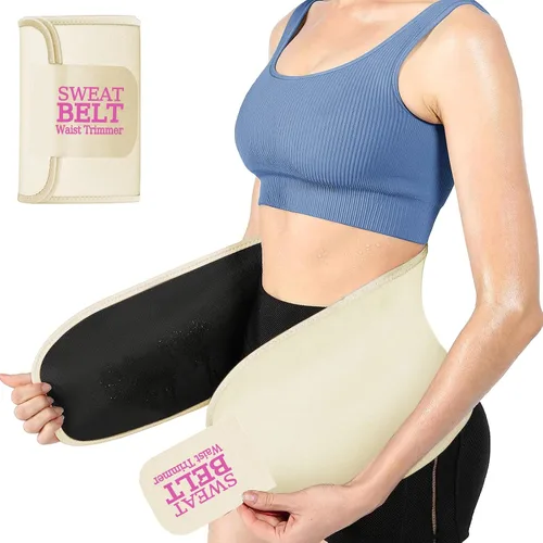 Miniatura 9 de ZPP Entrenador de cintura para mujeres y hombres, banda de sudor de neopreno, cinturón reductor de cintura adelgazante para entrenamiento