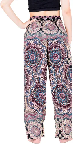 Miniatura 5 de LOFBAZ Vivid Yoga Harem Pantalones para Mujer Boho Hippie Lounge Pijamas India Beach