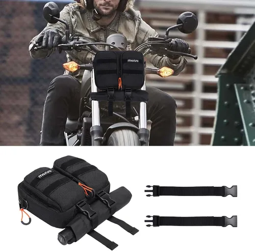 Miniatura 5 de MOSISO Bolsa universal para manillar de motocicleta, para horquilla delantera de motocicleta, bolsa portátil para herramientas de motocicleta, bolsa