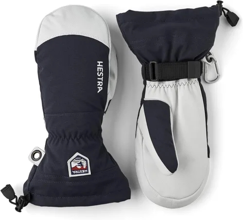 Hestra Manopla de Esquí Heli Army Leather, Guante Manopla de Nieve para Esquí y Snowboard para Hombres y Mujeres