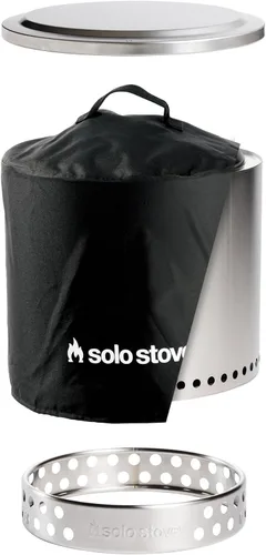 Miniatura 9 de Solo Stove Ranger 2.0 con soporte, hoguera portátil sin humo de 15 pulgadas, chimenea ligera para exteriores con cenicero extraíble, acero