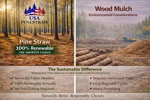 Miniatura 7 de Long Needle Pine Straw Mulch – Cobertura de 3200 pies cuadrados, 1 juego – Paja de pino cosechada en Estados Unidos de primera calidad